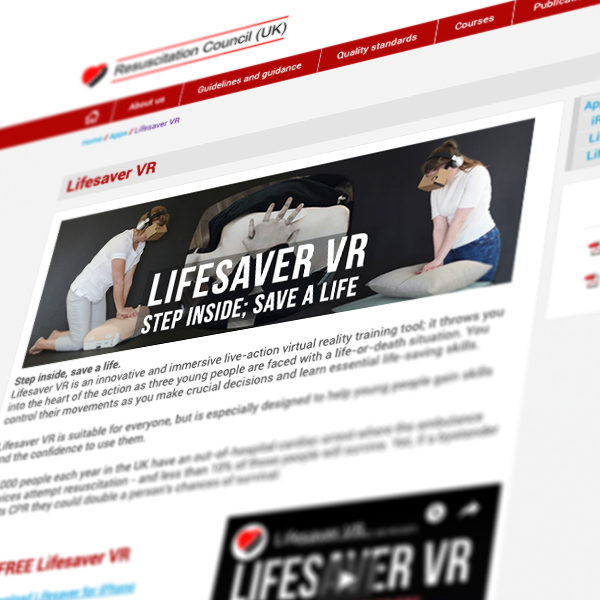 Lifesaver VR - FREE on-line training tool 5