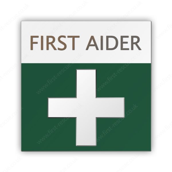first aider pin badge