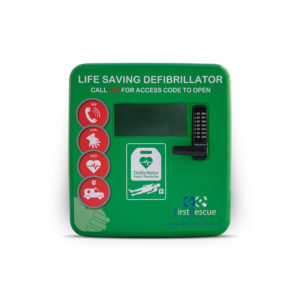 Defibstore 4000 Polycarbonate Defibrillator Cabinet Green