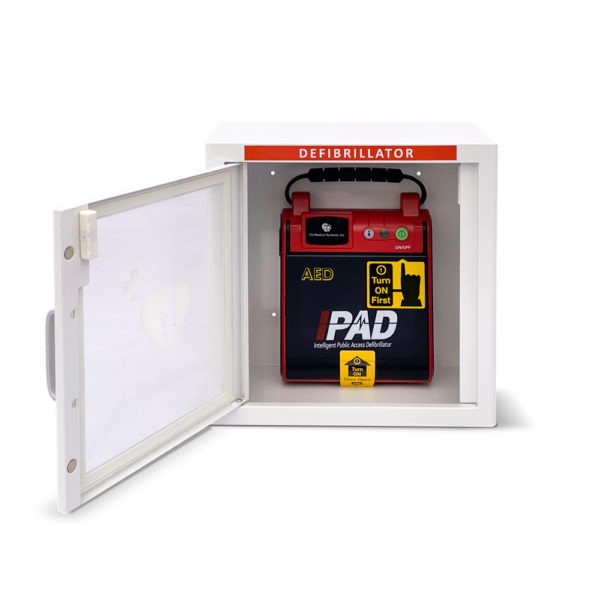 Arky White Indoor Defibrillator AED Cabinet With Alarm 60112 2