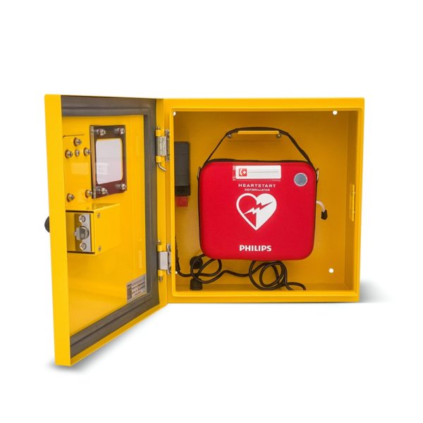 Defib Store 1000 Stainless Steel AED Cabinet Locked