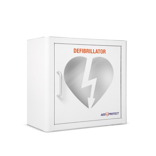 AED Protect Indoor White Cabinet with Alarm