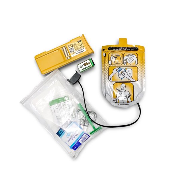 Defibtech Lifeline Adult Electrode Pads & Battery Pack (7 years) Bundle 3